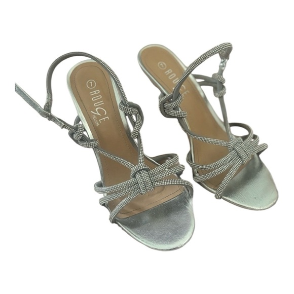 Rouge Helium Shoes - Rouge Women Silver heels